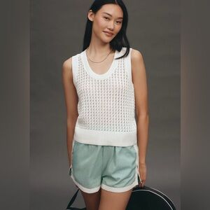Varley Ferns Cotton Open-Knit Scoop-Neck
Tank Top